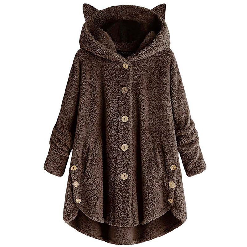 Details about / Kids Girls Faux Fur Warm Hooded Coat Toddler Fleece Jacket Hoodie Outerwear Tops